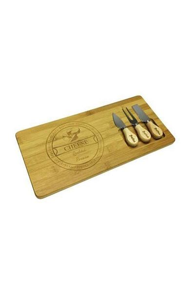 BALSA Bamboo Cheese Service Presentation Set
