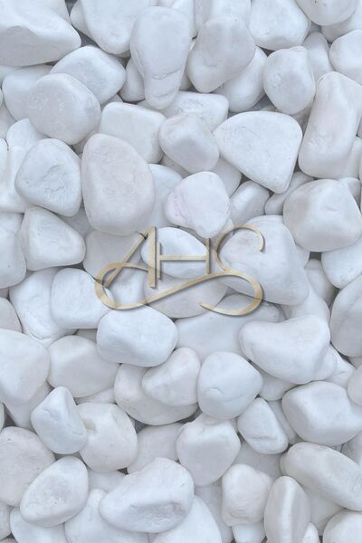 AHS Beyaz Dolomit Taş 4 Kg 4-6 Cm Dere Çakıl Taşı Bahçe Peyzaj Süs Taşı Saksı...