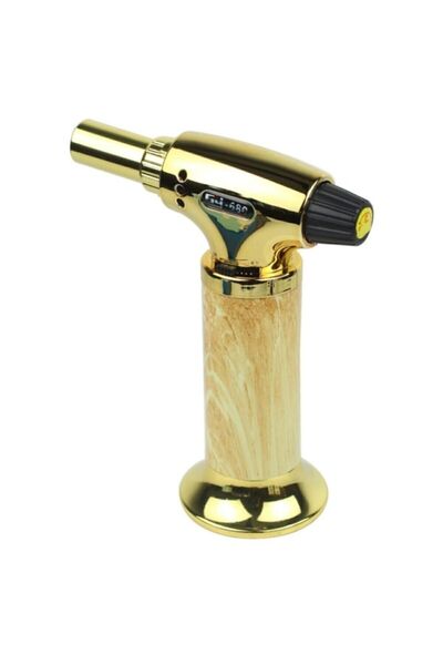 TORCH Pürmüz Çakmak Dolduralabilir Profesyonel Metal Gövde Mermer Desenli