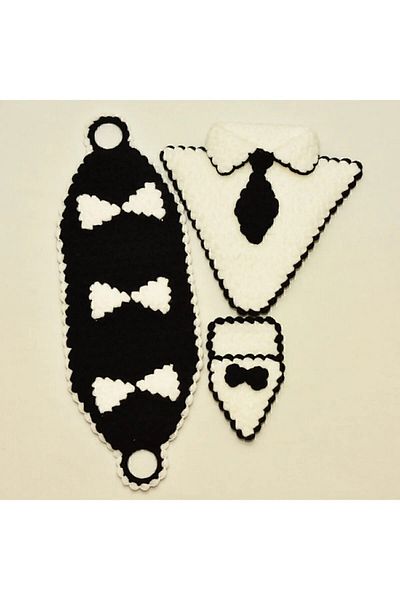 Oiz Story Mega Bride and Groom Dowry Washcloth Set - 6 Pieces