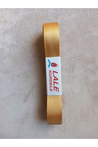 yörük tuhafiye Yellow Gold Grosgrain Ribbon - 2 Cm, 10 Meters, One Ball