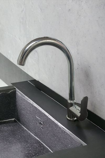 Gürol Chrome Colored Luna Kitchen Sink Faucet Mixer