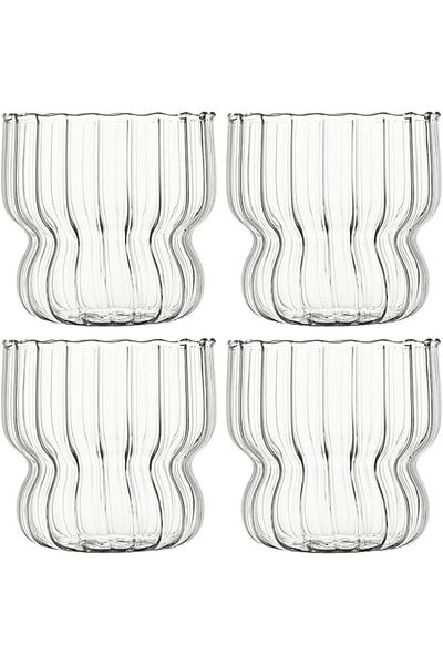 Yenigeldi Luxury Curved Scandinavian Design Glass