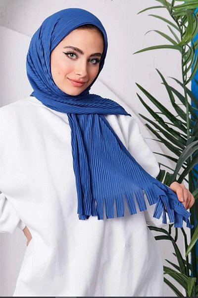 VERA LİFE Πρακτικό γυναικείο μαντήλι Hijab Shawl - Πλισέ έτοιμο σχέδιο