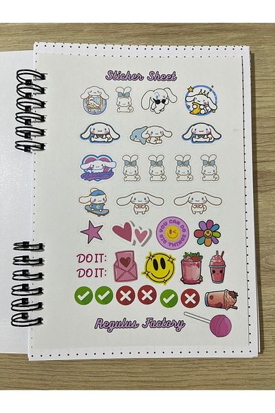 Cuppy Box Sanrio Cinnamoroll Notebook 50 Pages 1 Page Bonus Matte Sticker