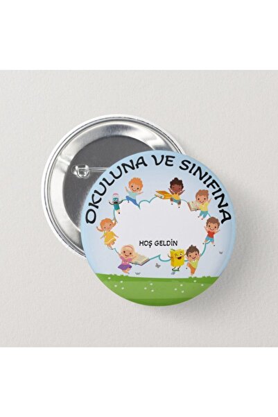 Genç Box Okuluna Ve Sınıfına Hoşgeldin (20 ADET) - Öğrenci Iğneli Rozet