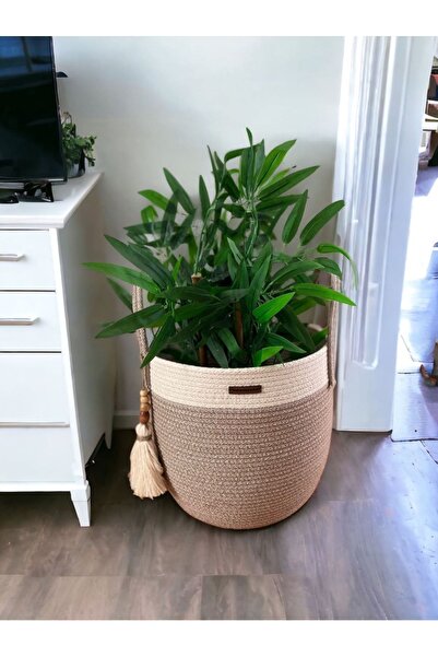 Bohemahomedecor Hasır Sepet Saksılık Düzenleyici