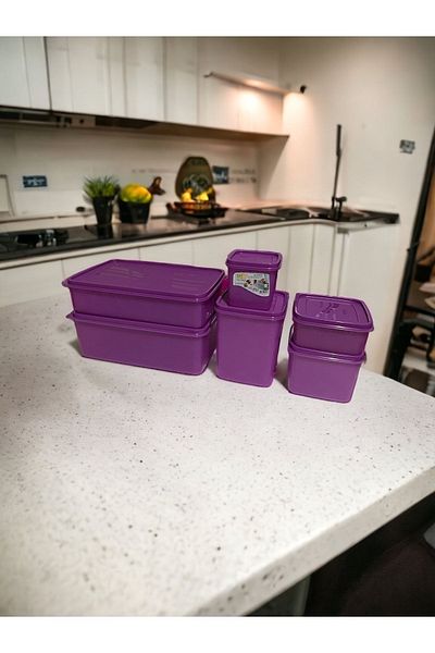 GUNES ZUCCACIYE Set of 6 Deep Freezer Storage Container