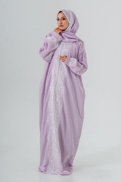 tulteks High-Quality Prayer Dress Viscose Woven Oversized Zip-Up