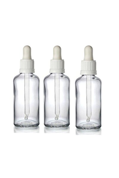 wellLine 30 Cc Cam Damlalıklı şeffaf Şişe [30 Cc=30ml X 3 Adet] / Ecza Şişesi...