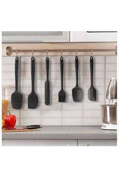 CLNK 6 Pieces Heat Resistant Fireproof Nonstick Silicone Spatula Set | Set of 6 Silicone Spatulas Bpa Free