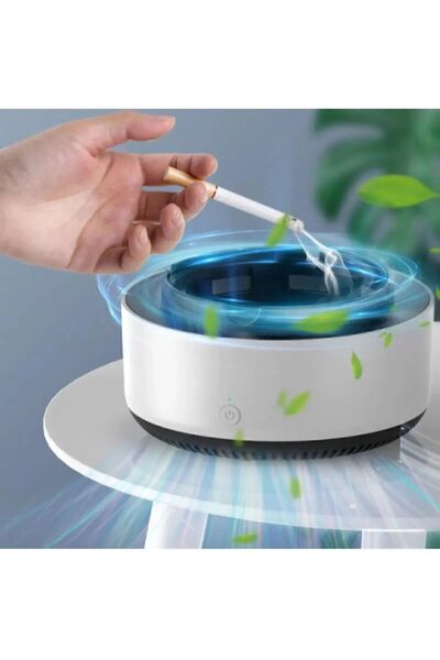 Keyfi Sepet Dumanı Içine Çeken Akıllı Kül Tablasi - Kokusuz Ve Şık Dekoratif Küllük