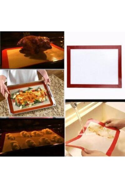 Big Bavul Fırın Silikon Yanmaz,yapışmaz,pişirme Hamur Açma Matı 40*30 Cm