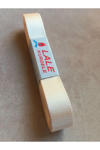 yörük tuhafiye 10 Meters Cream Grosgrain Ribbon - 2 cm One Ball