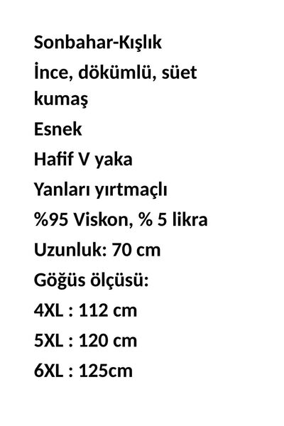 anne moda ankara Φθινοπωρινό και Χειμώνα Flowing Suede Buluz