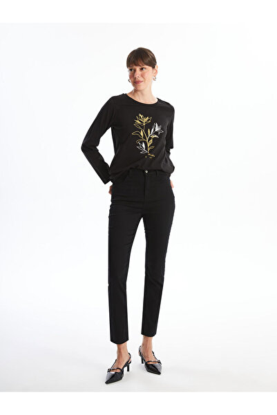 LC Waikiki Lcwaikiki Classicblack Straight Fit Women's Jean Pants