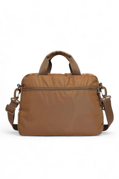 SMART BAGS Soft Fabric Unisex Briefcase and Laptop Bag 8724 - Camel