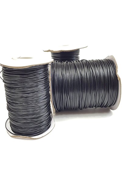 Limelia Μαύρο λεπτό δερμάτινο κορδόνι (10 μέτρα)