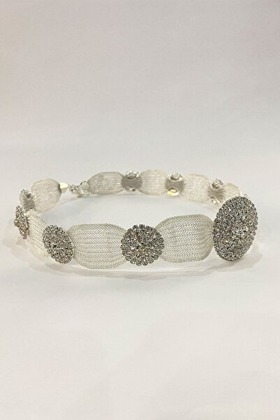 Limelia Gümüş Hasırlı Yöresel Taşlı Arnavut Kemeri