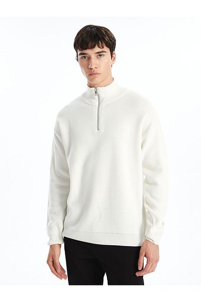 LC Waikiki High Collar Long Sleeve Men's Knitwear Sweater