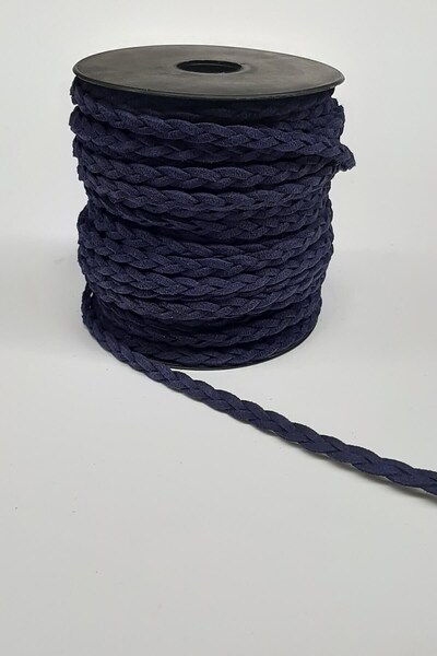 Limelia Snur de tricotat din piele intoarsa albastru bleumarin
