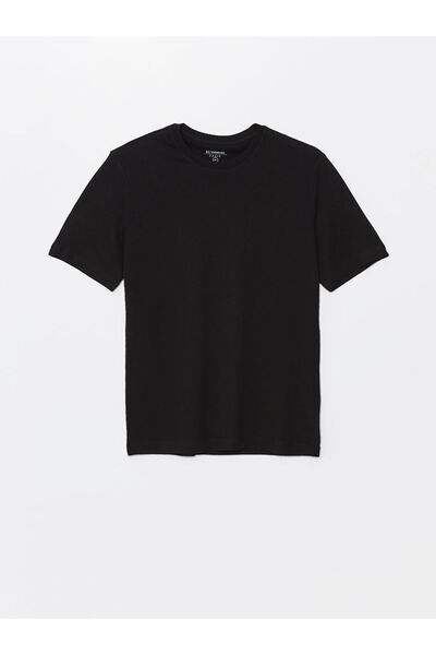 LC Waikiki Λαμπερές επιλογές από το Shining Store |   Ανδρικό μπλουζάκι με λαιμόκοψη από βαμβακερό χτενισμένο βαμβάκι