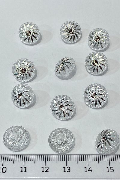 Limelia 10 Pieces Silver Bottom Strut Button