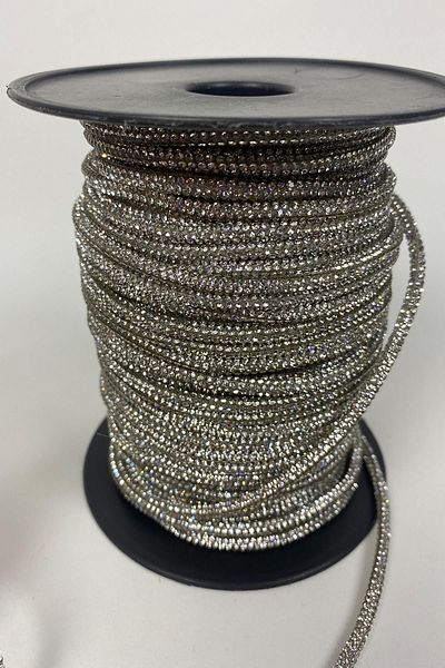Limelia Silver Full Close Stone Pipe Strip Cord