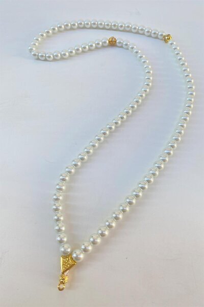 Limelia 99 de mărgele de perle albe, material pentru tesbih gata