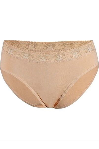 Özten 206 Women's Lace Waist Panties Tan