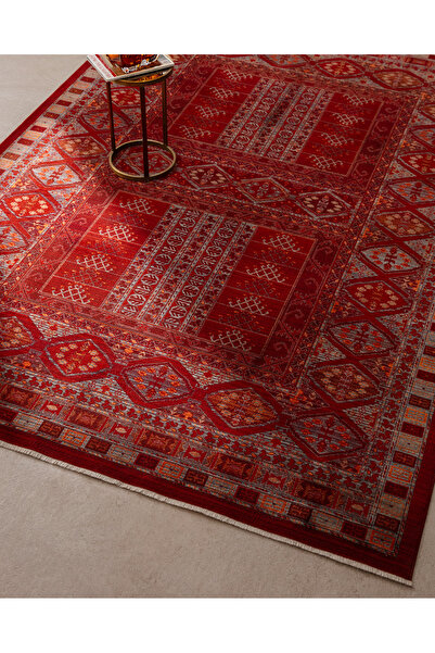 Madame Coco Clamecy Halı - Kırmızı - 155x225 cm