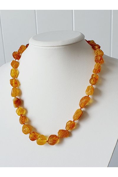 Kehribar Sarayı Sparkle Unprocessed Drop Amber Natural Cut Special Design Set