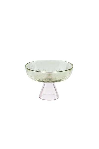 Madame Coco Soleil Pedestal Bowl - Green - 18 cm