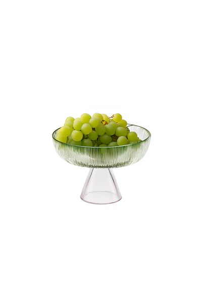 Madame Coco Soleil Pedestal Bowl - Green - 18 cm
