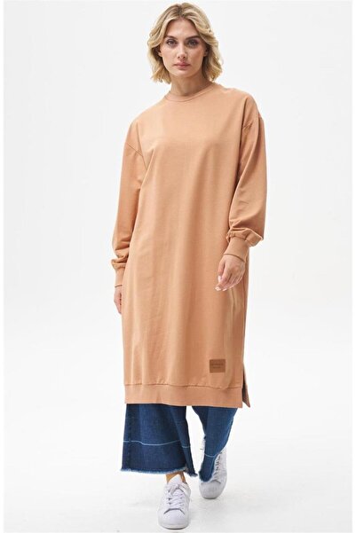 Levidor Uzun Kollu Sweat Taba Levidor