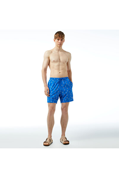 Nautica Erkek Mavi Baskılı Deniz Şortu