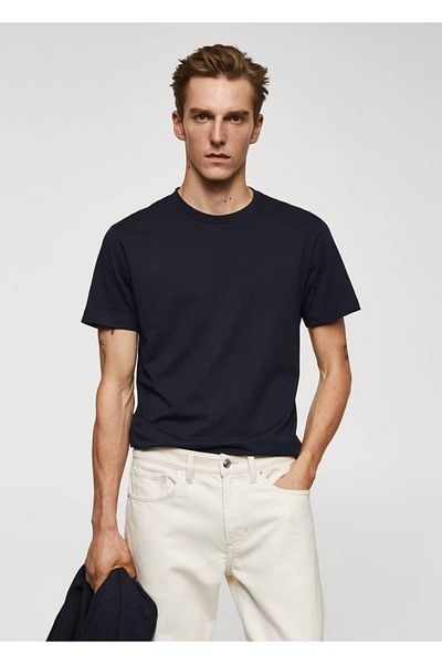 MANGO Man Basic-Baumwoll-T-Shirt