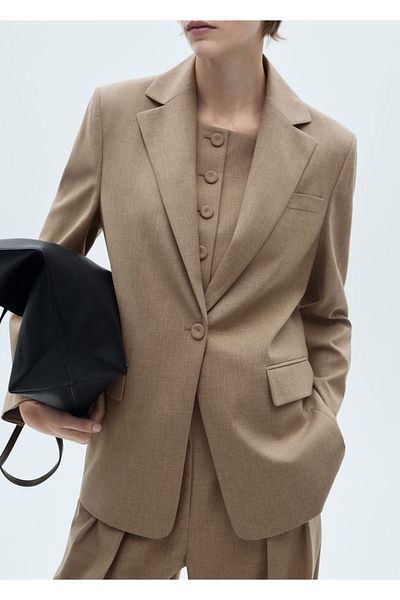 MANGO Woman Μάλλινο σακάκι σακάκι