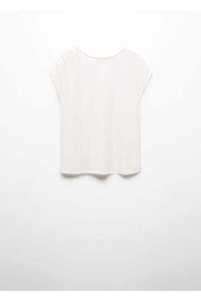 MANGO Woman Κοντομάνικο υπερμεγέθη μπλουζάκι