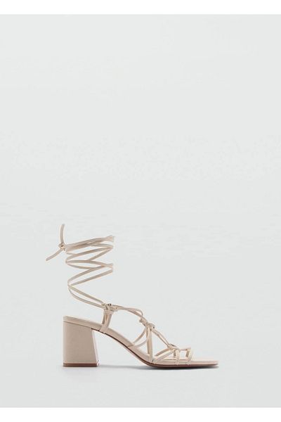 MANGO Woman Knitted Banded Sandals