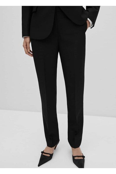 MANGO Woman Suit pants with wool