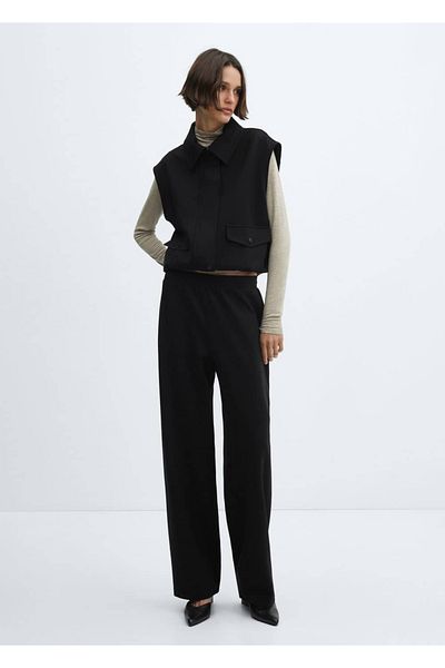 MANGO Woman Zippered Vest - Stylish and Useful Design