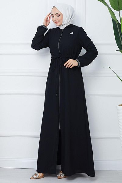 hafsamina Διχτυωτή κουκούλα Laced Ferace Μαύρο HM2360