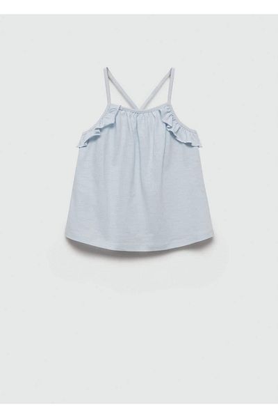 MANGO Kids Tricou Albastru Pentru Copii