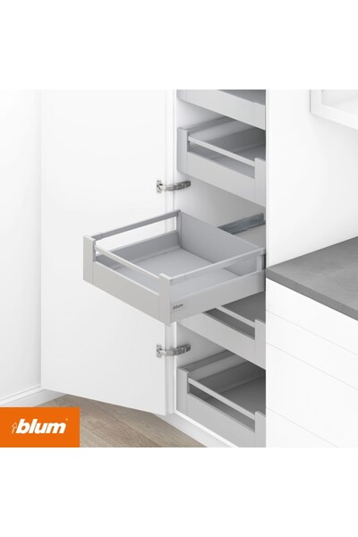 Blum Tandembox Antaro Orta Bordürlü (C) Iç Çekmece 45 Cm Gri