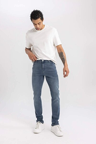 DeFacto B3622 Pedro Slim Fit Dar Paça Jean Pantolon