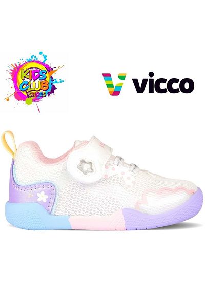 Vicco Sia First Step Baby Orthopedic Παιδικά Αθλητικά Παπούτσια Λευκά