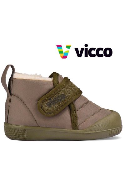 Vicco Dobi First Step Baby Orthopedic Kids Boots Khaki