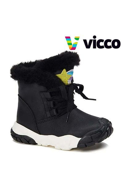 Vicco Χορευτικά Ορθοπεδικά Παιδικά Μποτάκια Μαύρα