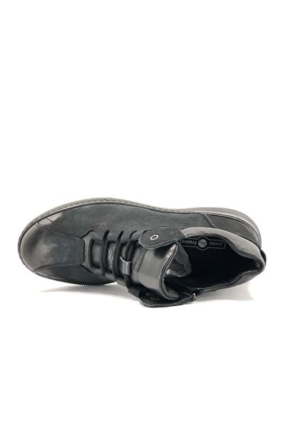 KOCAMANLAR James Franco 6753 Deri Casual Erkek Bot SİYAH